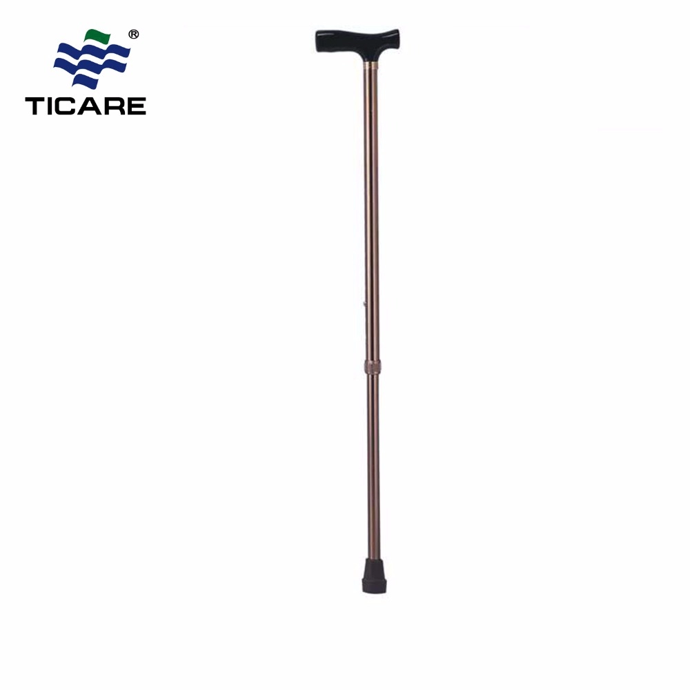 Foldable Walking Stick Cane crutch with Knee Bar for Old People