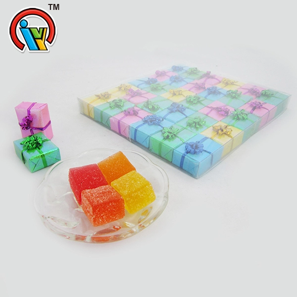 Nice packing gift box square gummy candy jelly candy