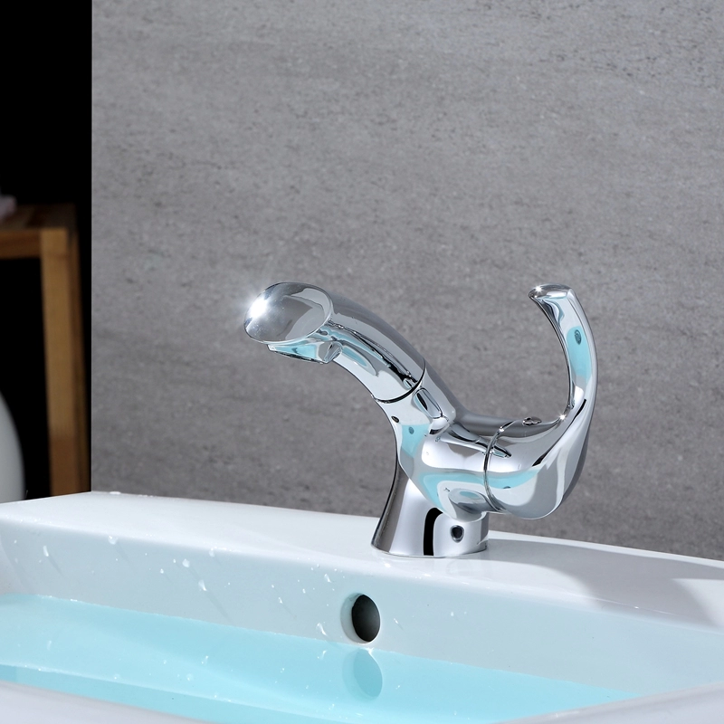 Pull-out Single Handle Basin Faucet