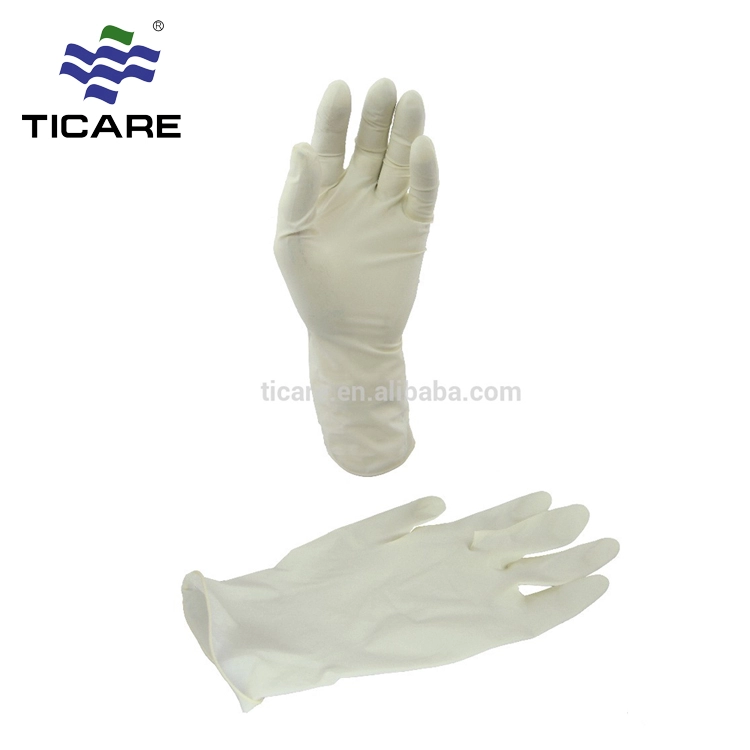 Disposable powdered medical sterile latex exam gloves