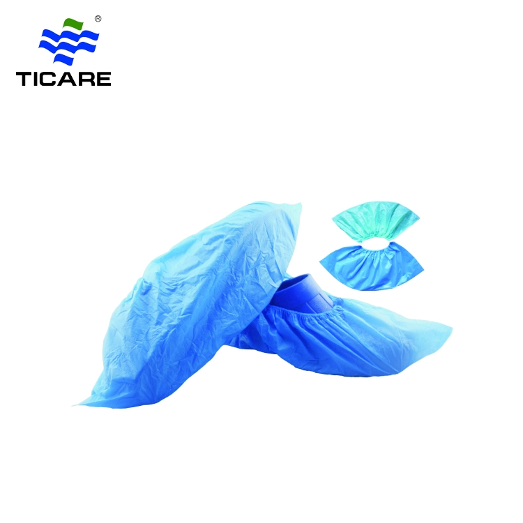 Waterproof Blue Plastic CPE Polyethylene Disposable Shoe Covers
