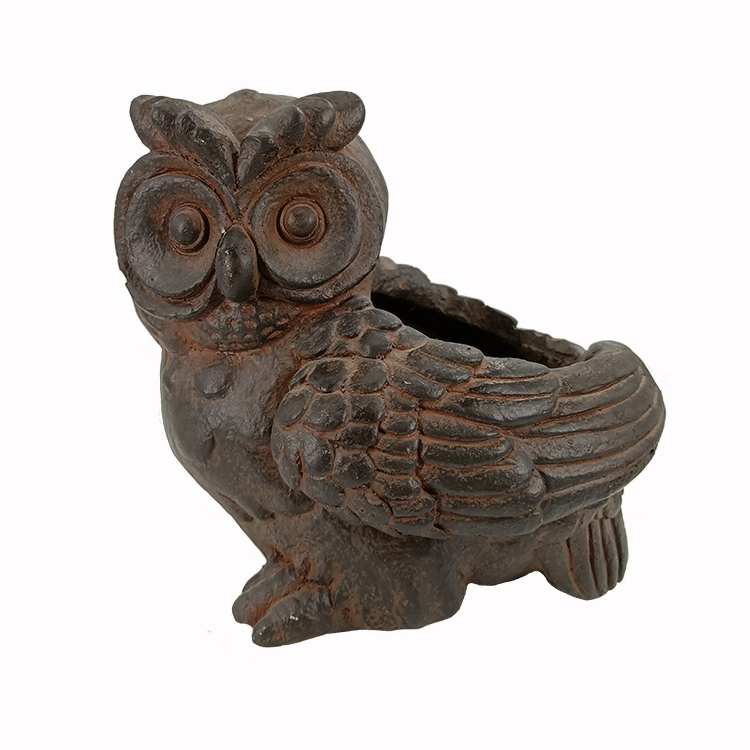 Modern  Animal Owl Resin Flowerpot