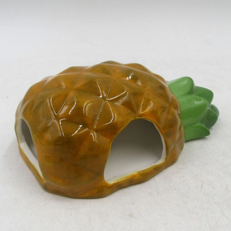 Pineapple pattern Small Pet Hideout Ceramic House