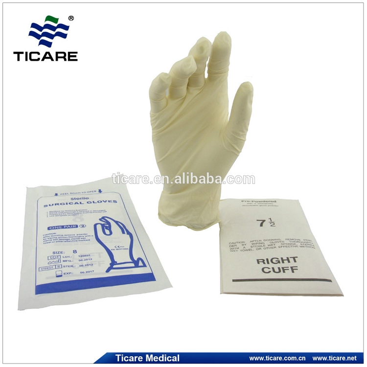 Examination medical  disposable Latex Surgical gloves