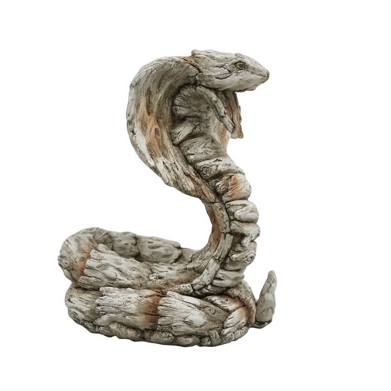 resin King Cobra garden figurine