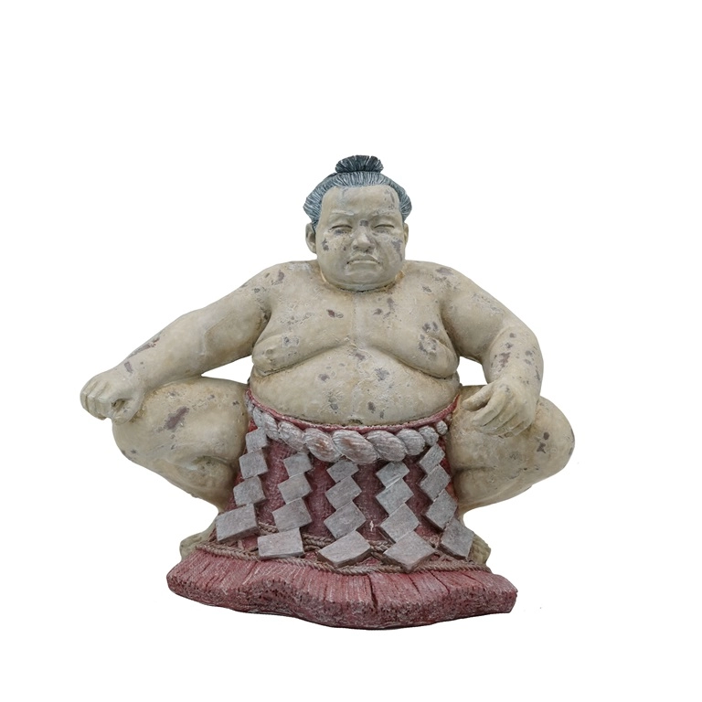 Creative resin Japanese sumo wrestler garden statue