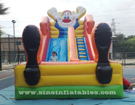 6 meters high backyard kids inflatable clown slide complying with EN14960 standard from Sino Inflatables