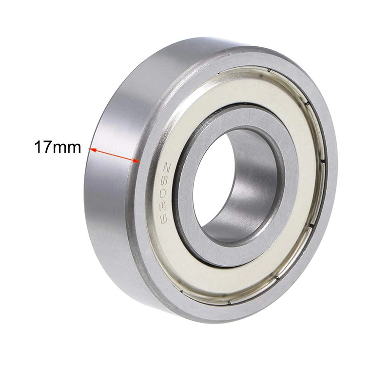 6305ZZ Ball Bearing 25mm Bore 62mm OD 17mm Thick Shielded Chrome Steel  Deep Groove