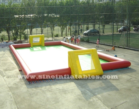 20x10m Adults N children giant inflatable football field for outdoor inflatable soccer games