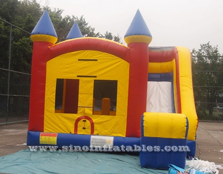 4in1 Outdoor kids inflatable bouncy castle with slide from China factory