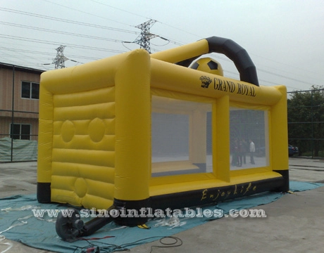 Outdoor GRAND ROYAL giant inflatable football goal tent for kids and adults entertainments