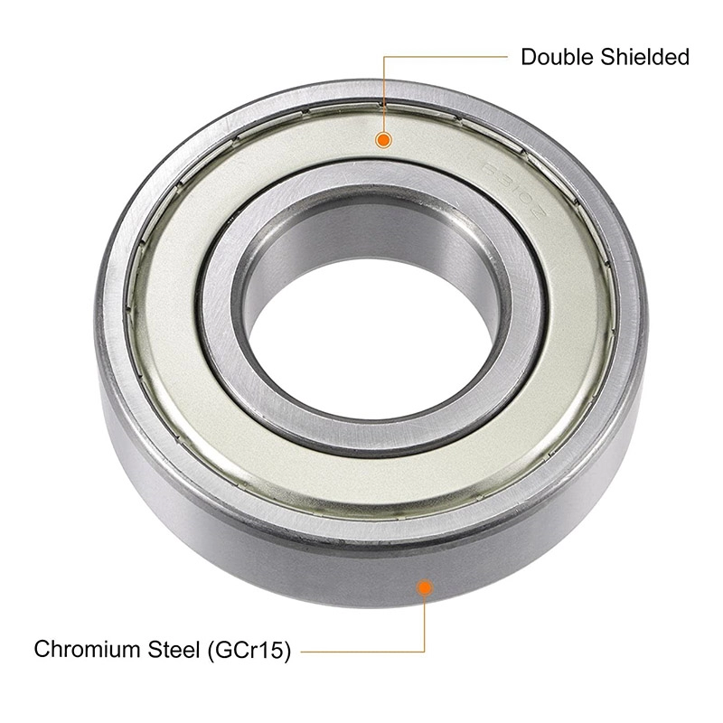 Chrome Steel Ball Bearings 6310ZZ Deep Groove 50mm Bore 110mm OD 27mm Thick Double Shielded