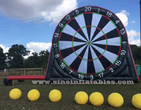 4 meters high outdoor giant inflatable football darts board for kids N adults interactive games
