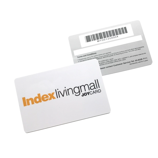 CMYK Printing Membership Plastic Card With Magnetic Barcode