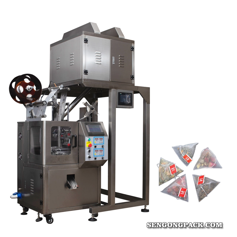 C20DX Automatic Pyramids tea bag filling and sealing machine(4 HEAD WEIGHER)