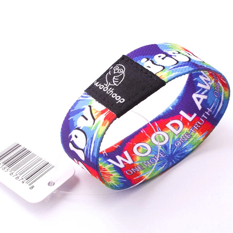 RFID Polyester Wristband Bracelet For Even Ticket