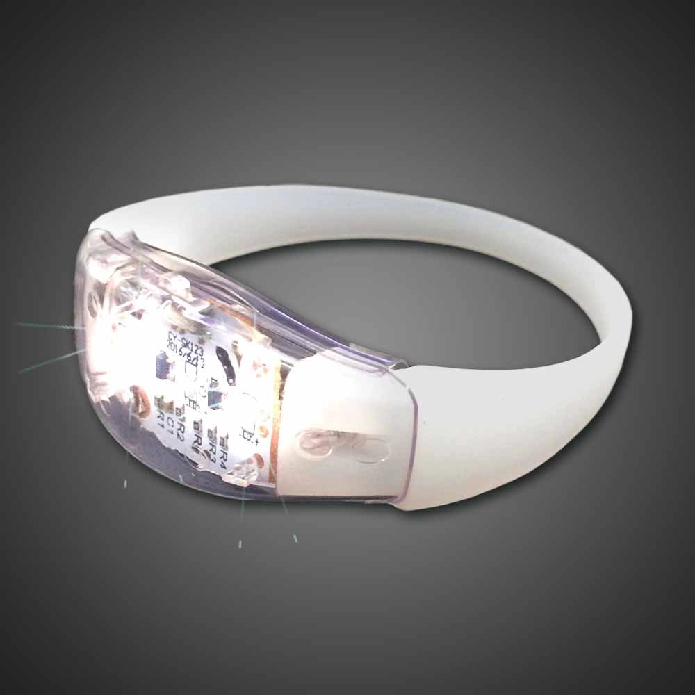 LOGO Printing RFID Flashing LED Bracelet With Silicone Band