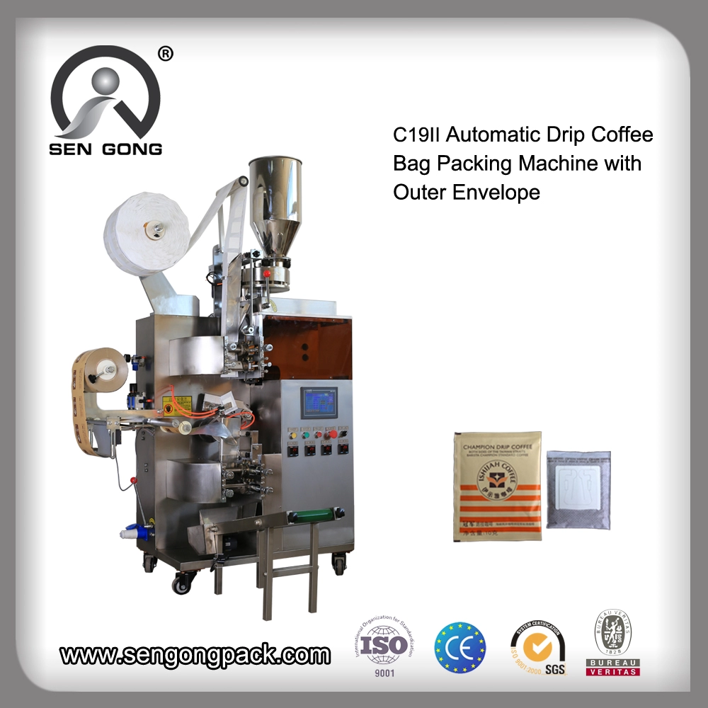 C19II Heat seal coffee filter bag filling machine
