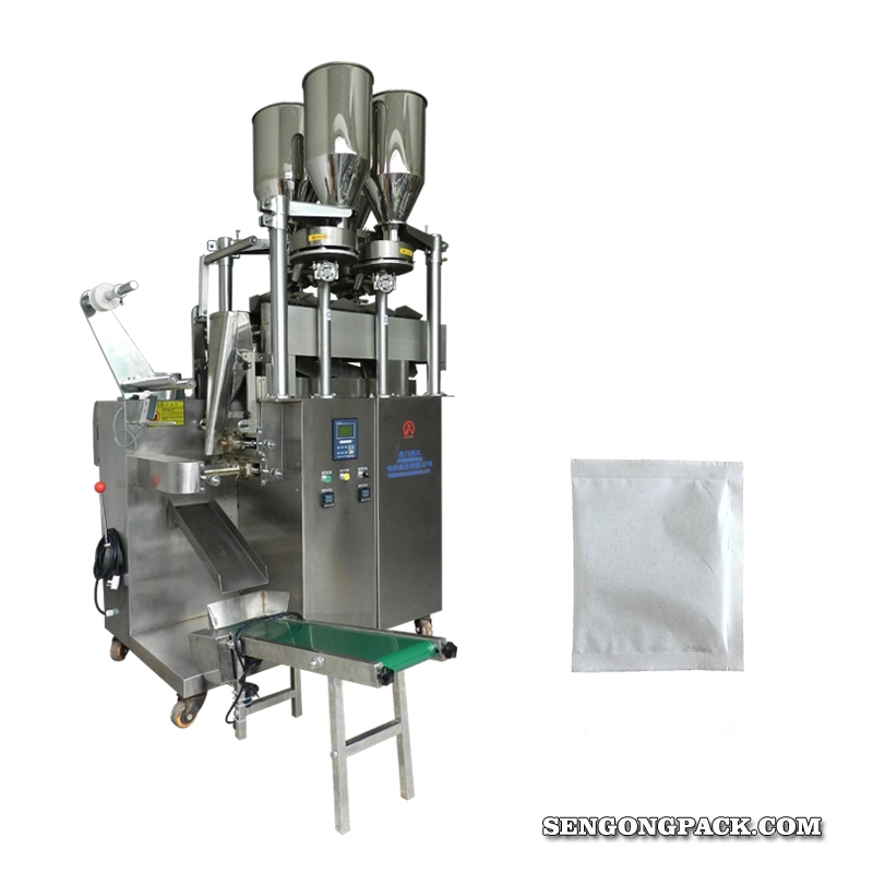 D64K Automatic multi-material tea bag packing machine with label