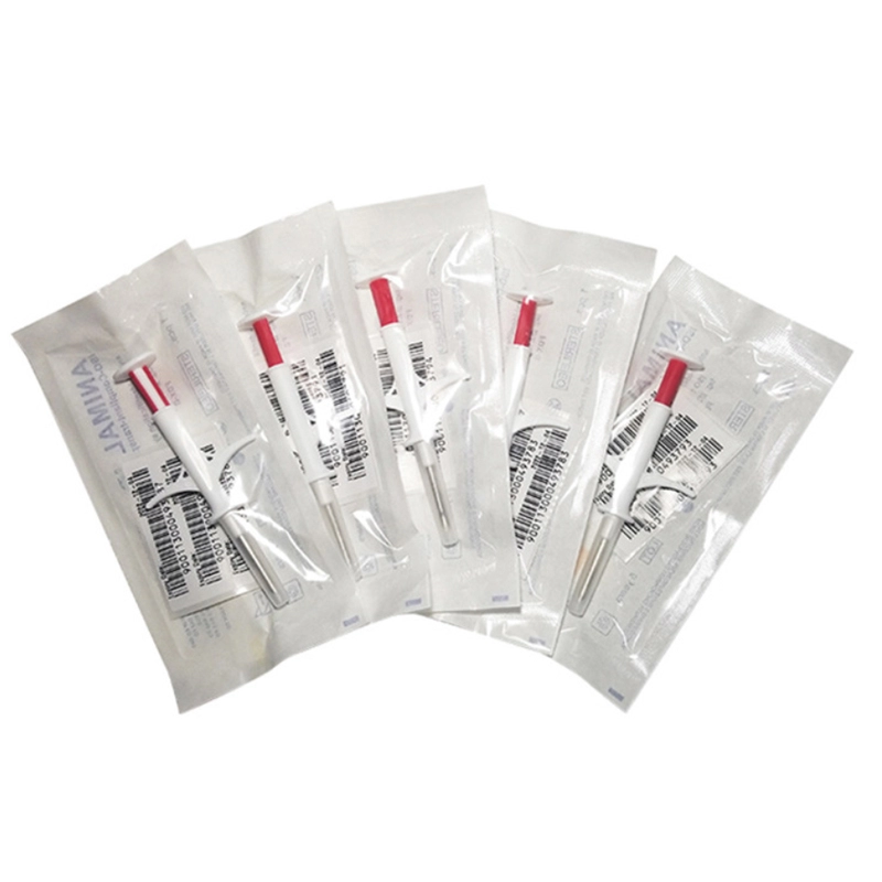 FDX-B ISO 11784/11785 1.4x8MM Animal ID Tags With Transponder Syringe