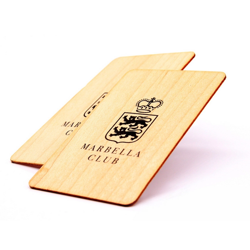 13.56MHz Birch Fudan 1K RFID Wood Key Cards