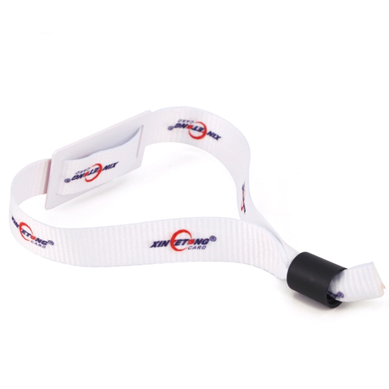 13.56MHZ  FM11RF08 1K RFID Fabric Wristbands For Event Ticketing