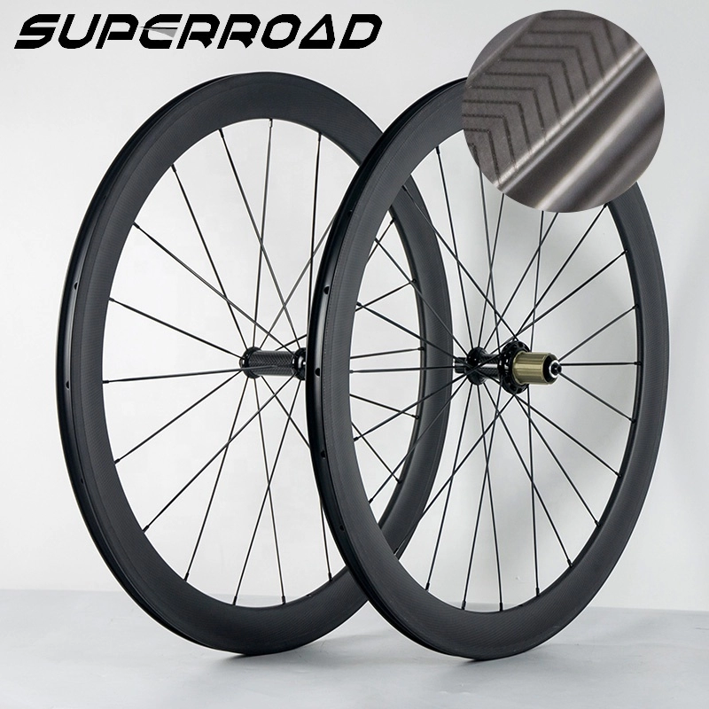 Carbon Road Wheels 38mm/45mm/50mm Clincher Wheelset Road Bicycle Bike Tubeless Wheelset