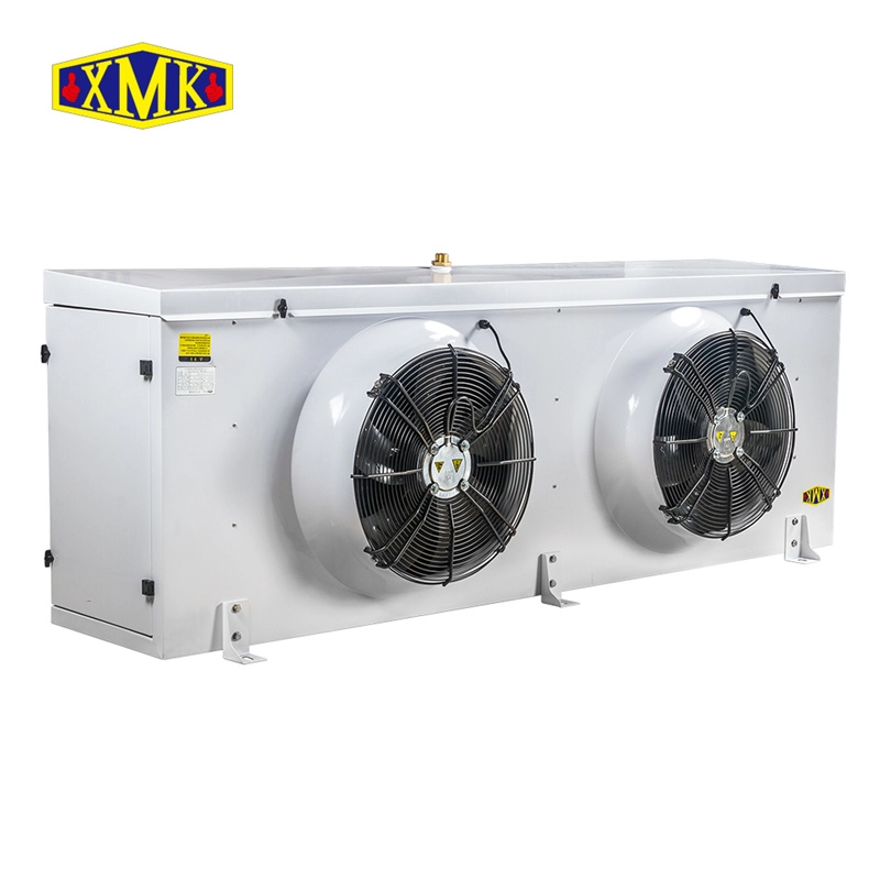 Efficient recirculating water defrosting cold storage evaporator