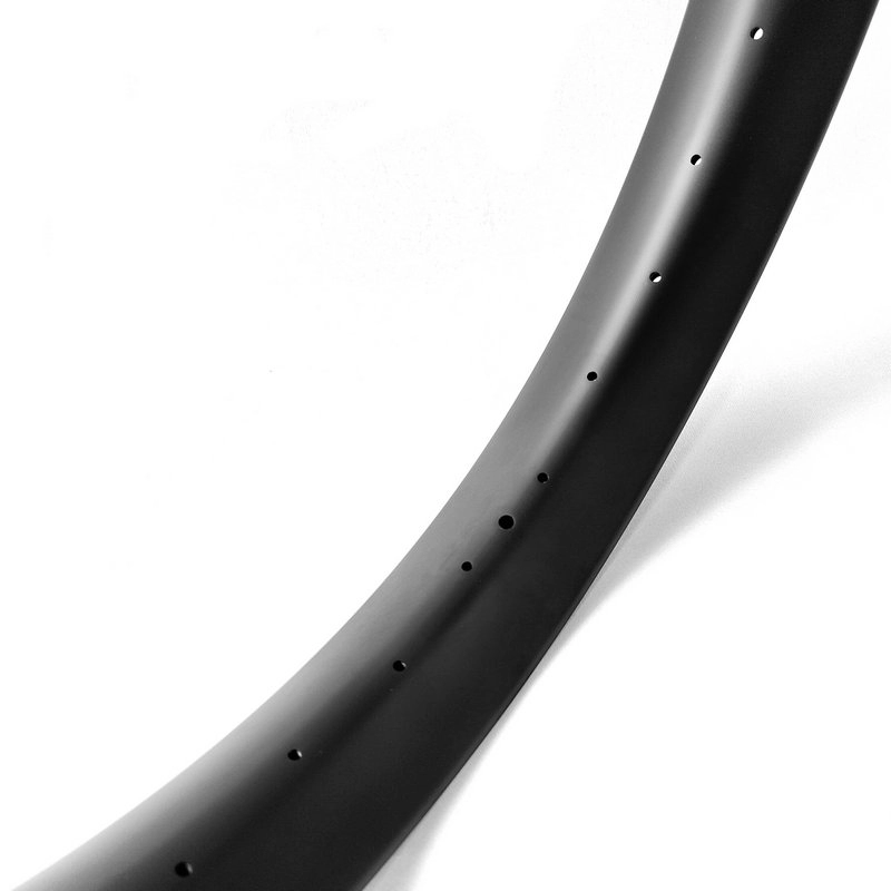 Beadless carbon fiber 80mm wide 27.5 inch fatbike rim tubeless ready