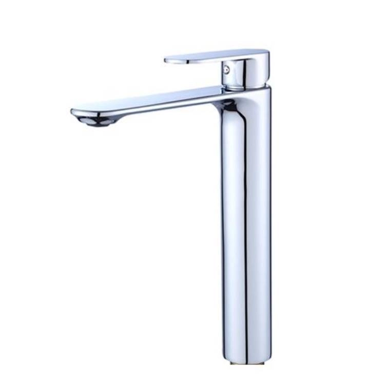 Heightened Brass Hot and Cold Water Mixer Basin Faucet