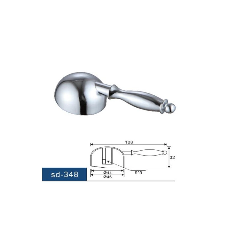 Cartridge Zinc Faucet Handle Kit For Single Handle Faucet With 35mm Cartridge Universal Metal Lever Handle Polished Chrome