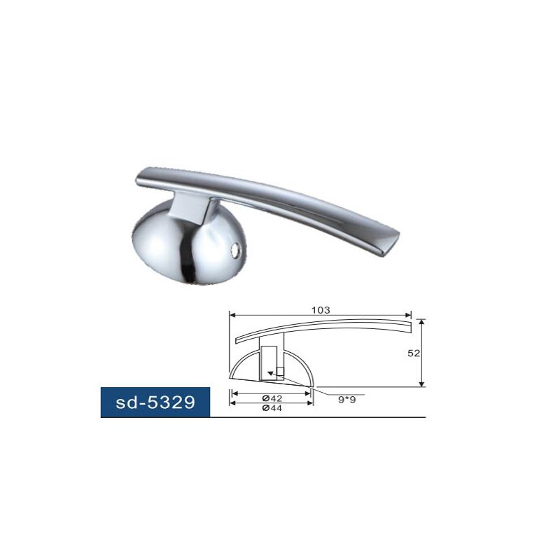Single Metal Lever Handle for Bathroom Faucets Chrome for 35mm Cartridge Faucet