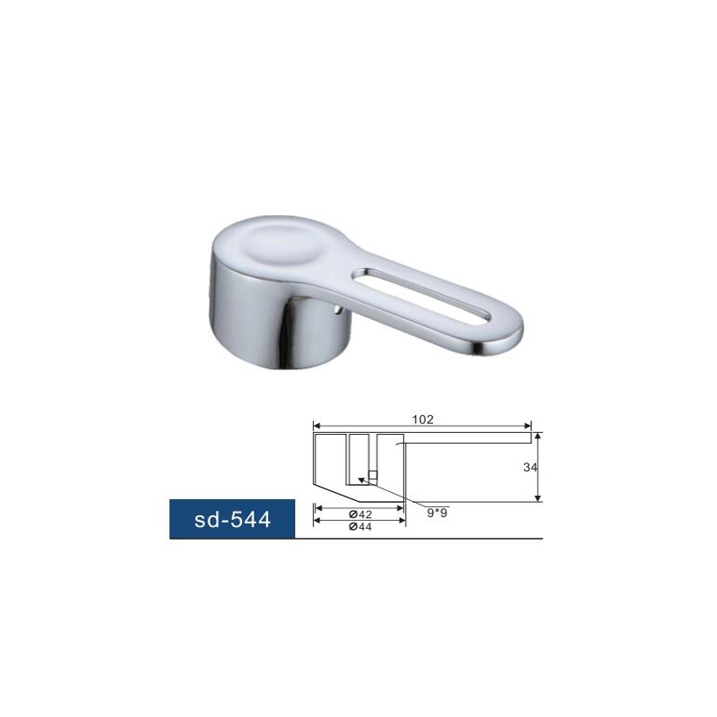 Single Metal Lever Handle Kit for Bathroom Faucets, Chrome