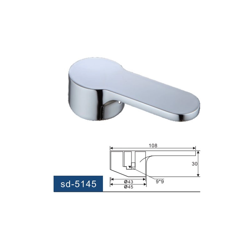 Single Lever Faucet Handle, Chrome 35mm Zinc Alloy Material, Sturdy and Durable