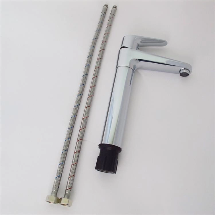 Heightened Chrome Basin Water Taps Mixer Faucets