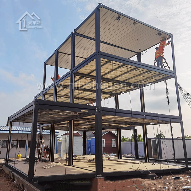Prefab Three-floor Container Fast Building for Office