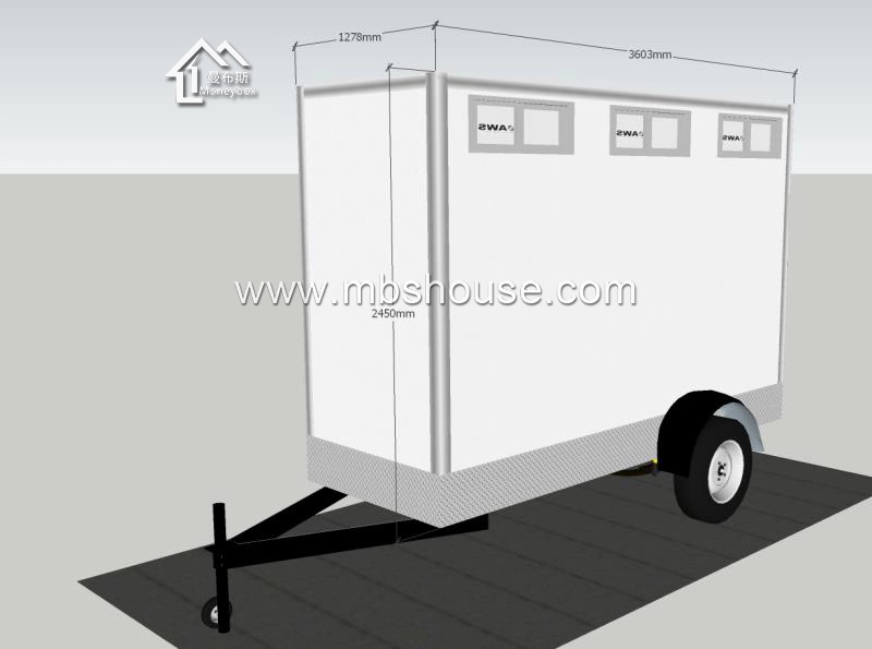 China Supply Ourdoor Trailer Mobile Toilet For Sale