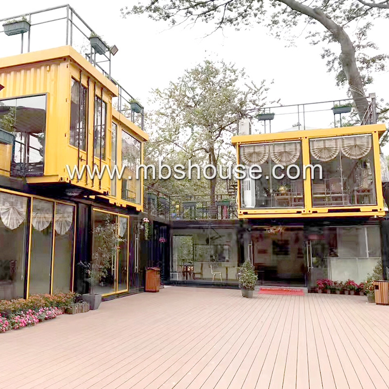 Prefabricated Luxury Shipping Mobile Restaurant Bar Coffee Shop Kiosk Container House