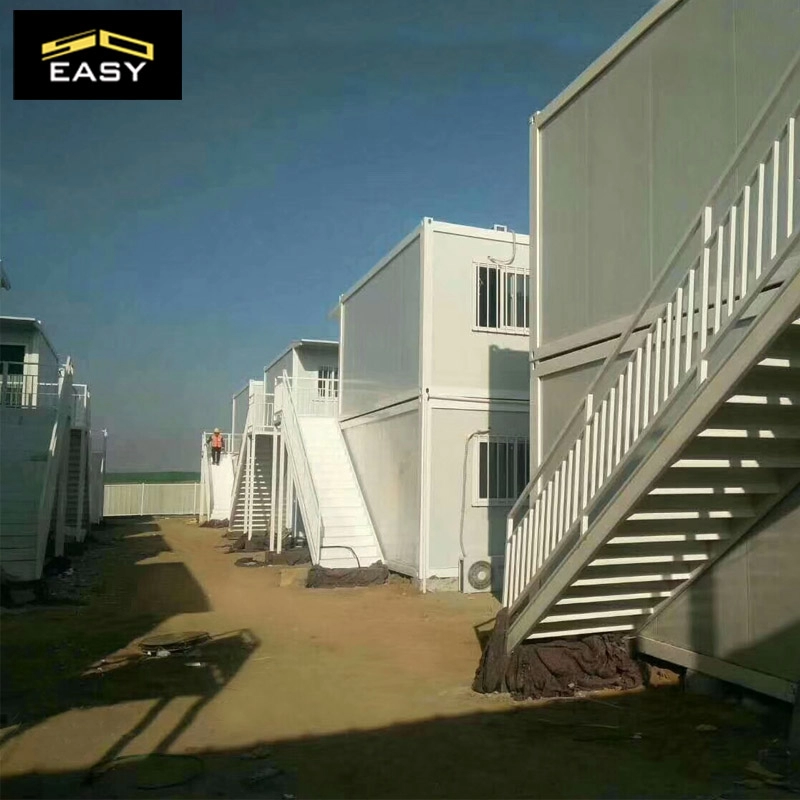 Two floor Construction Site Office Building Prefabricated House Flat Pack Container Office