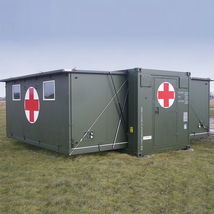 prefabricated medical hospital expandable container for battlefield