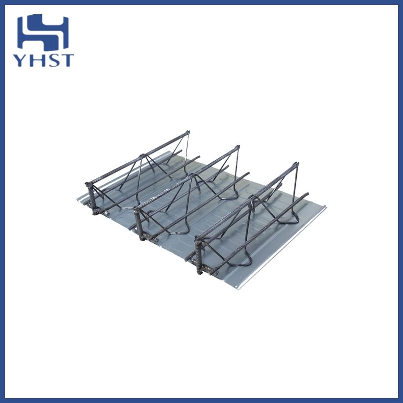 Fast installed steel bar truss decks for buildings construction