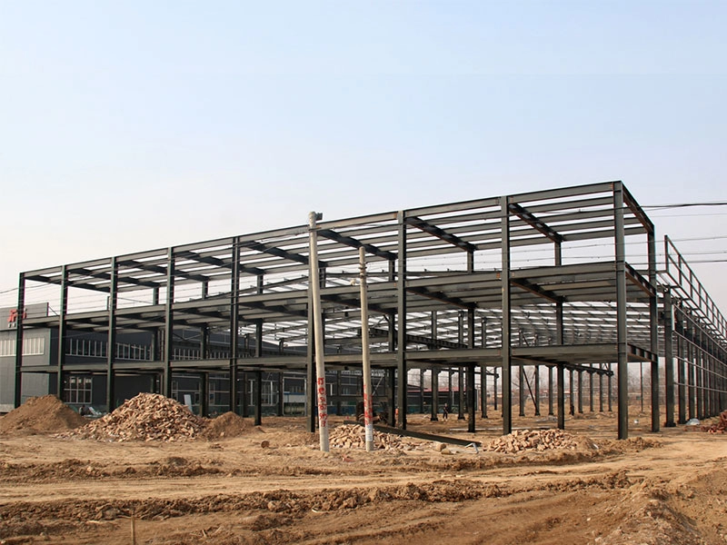 Multi-story frame steel structure commercial building