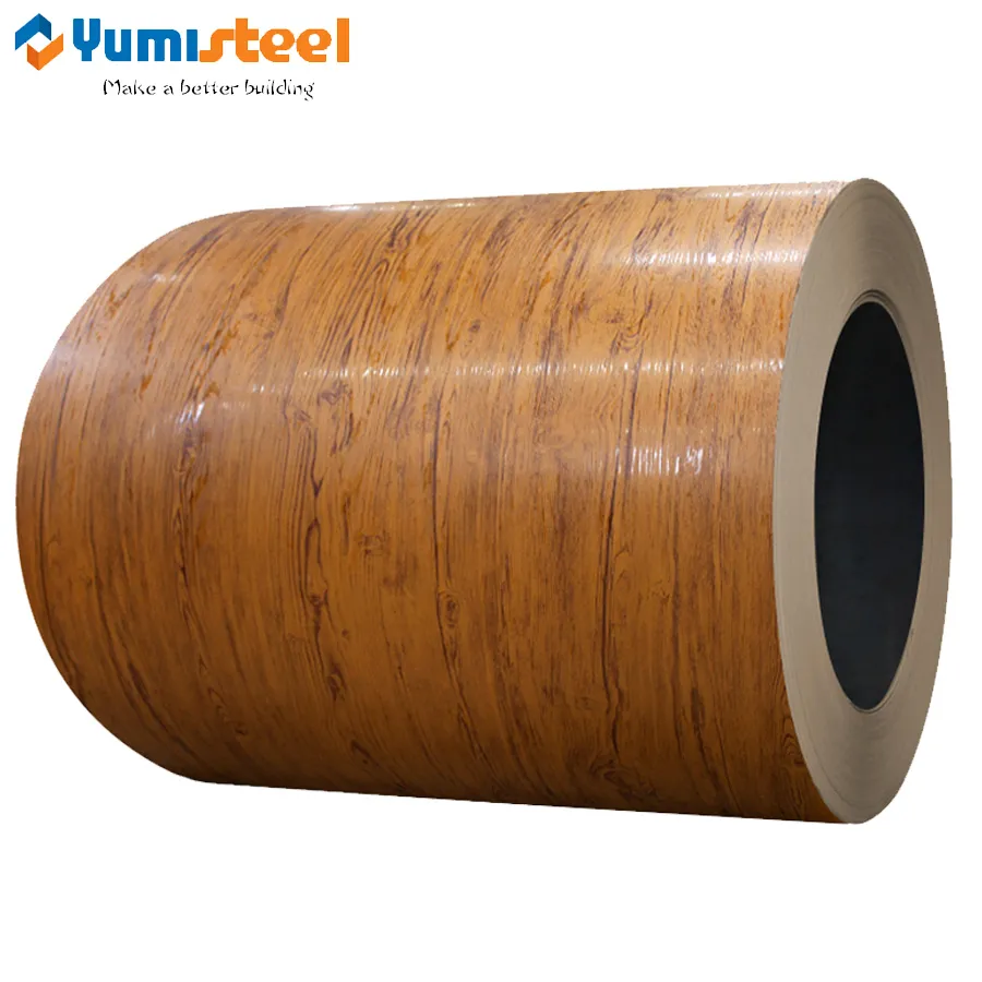 Wood grain pre-painted galvalume steel coils for decoration