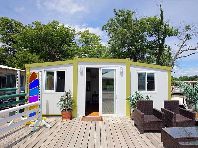 20ft foldable house prefab mobile homes with two bedrooms