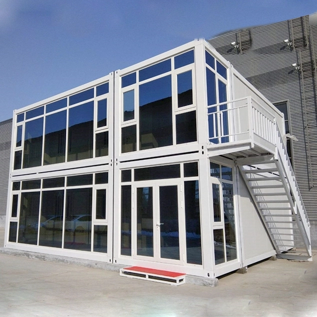 Container office 2 story flat pack modular steel container offices for sale