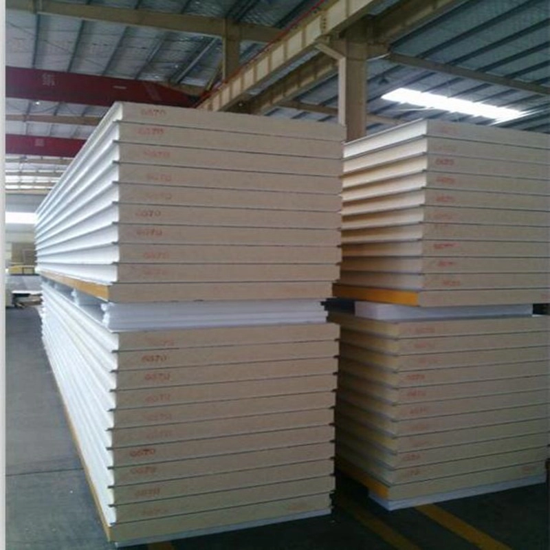 Wall/Roof PIR/PUR/PU Foam Insulated/Insulation Sandwich Panel for Prefabricated Houses/Cold Room/Warehouse/Workshop