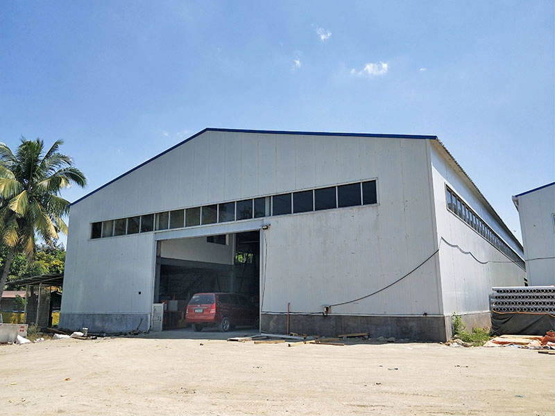 High quality steel garment processing plant building