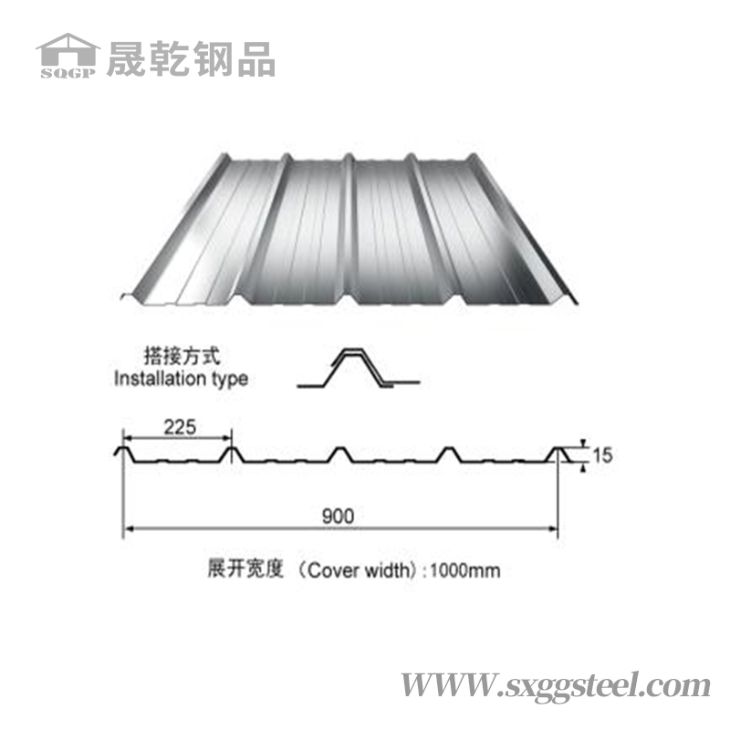 900 Type Corrugated Galvanized Metal Roofing Sheet