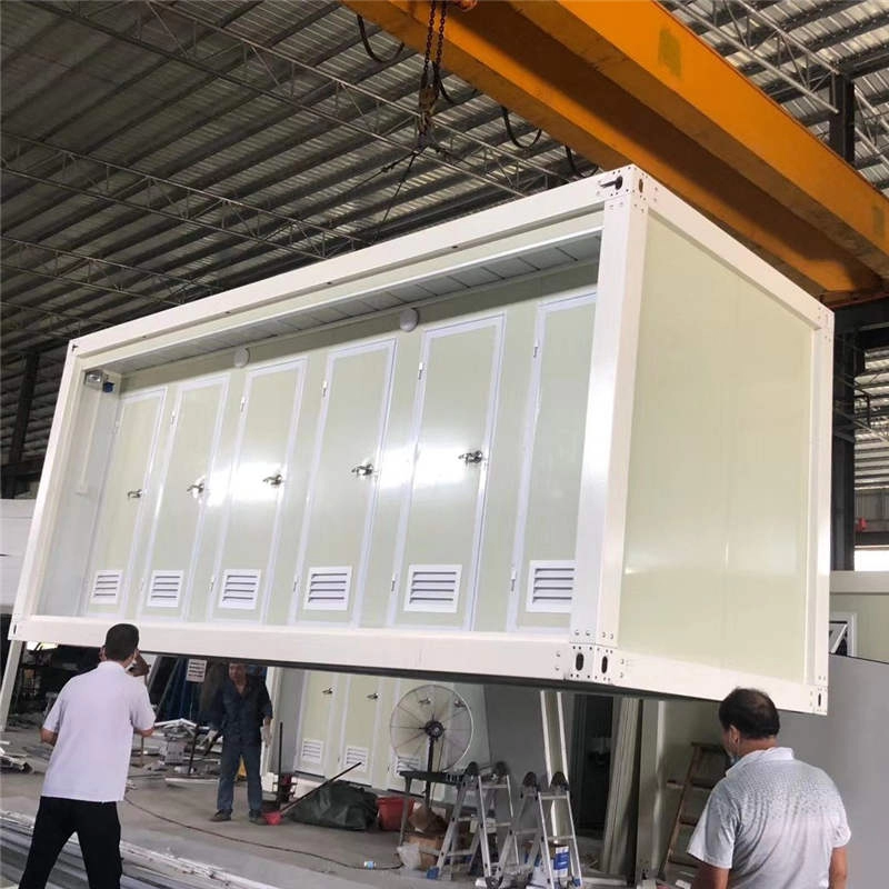 Prefabricated 20ft detachable container toilet for sale