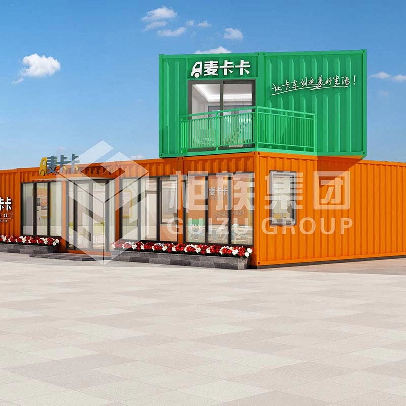 Two-storey Container prefab office building for business